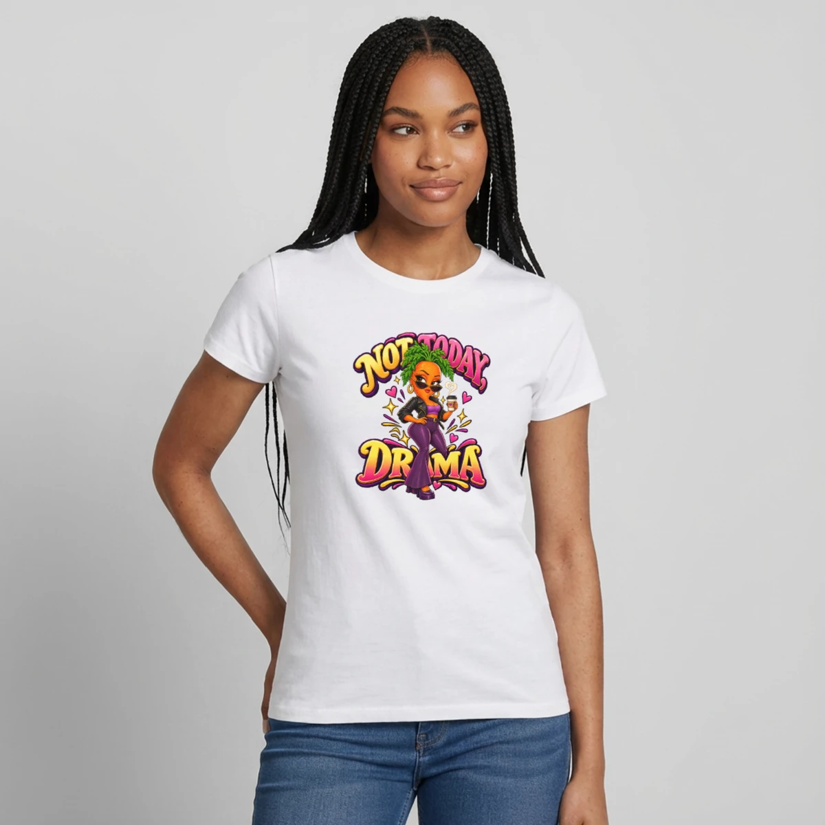 Women's T-shirt featuring Not Today Drama – Sassy Carrot