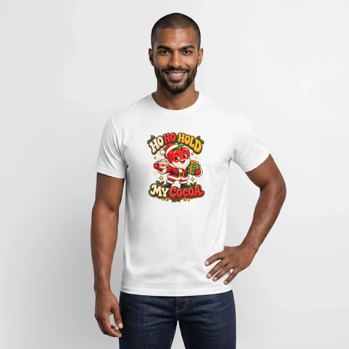 Men's T-shirt featuring Santa Pepper